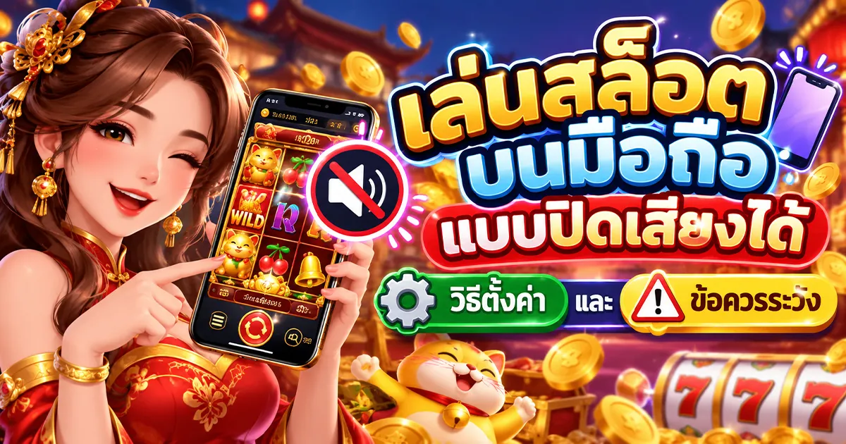 เล่นสล็อตบนมือถือแบบปิดเสียงได้  วิธีตั้งค่าและข้อควรระวัง